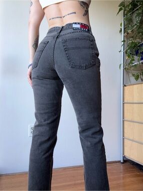 Vintage Tommy Hilfiger grey straight leg jeans - Made in Canada